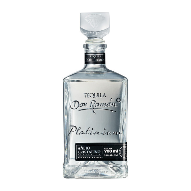Tequila Cristalino Añejo Platino Don Ramón - (700 ml)
