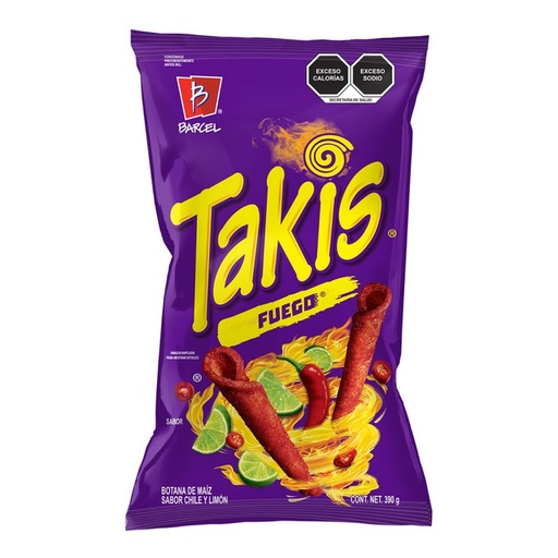 Takis Chili and Lime Fuego Flavor Chips (bag)