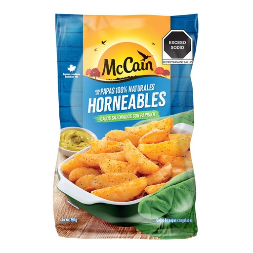 Papas Congeladas Gajo con Paprika  (750grs)